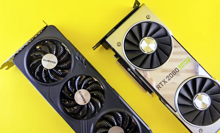 Two modern graphics cards, illustrating the VRAM buying guide