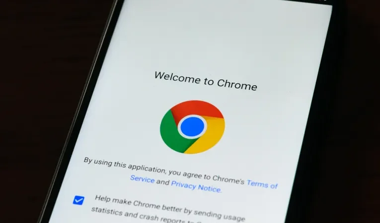 Smartphone displaying a web browser welcome page, illustrating the Perplexity Comet safety review