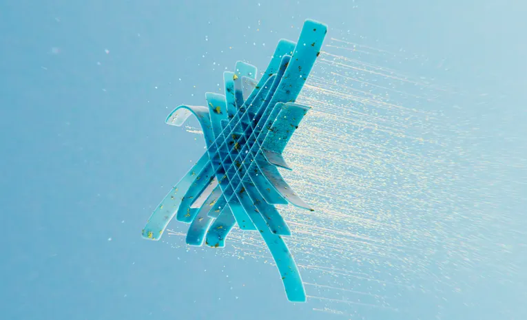 Abstract 3D render representing artificial general intelligence and agentic AI concepts